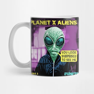 Cool 80's Retro Alien Sci Fi Surprise Mug